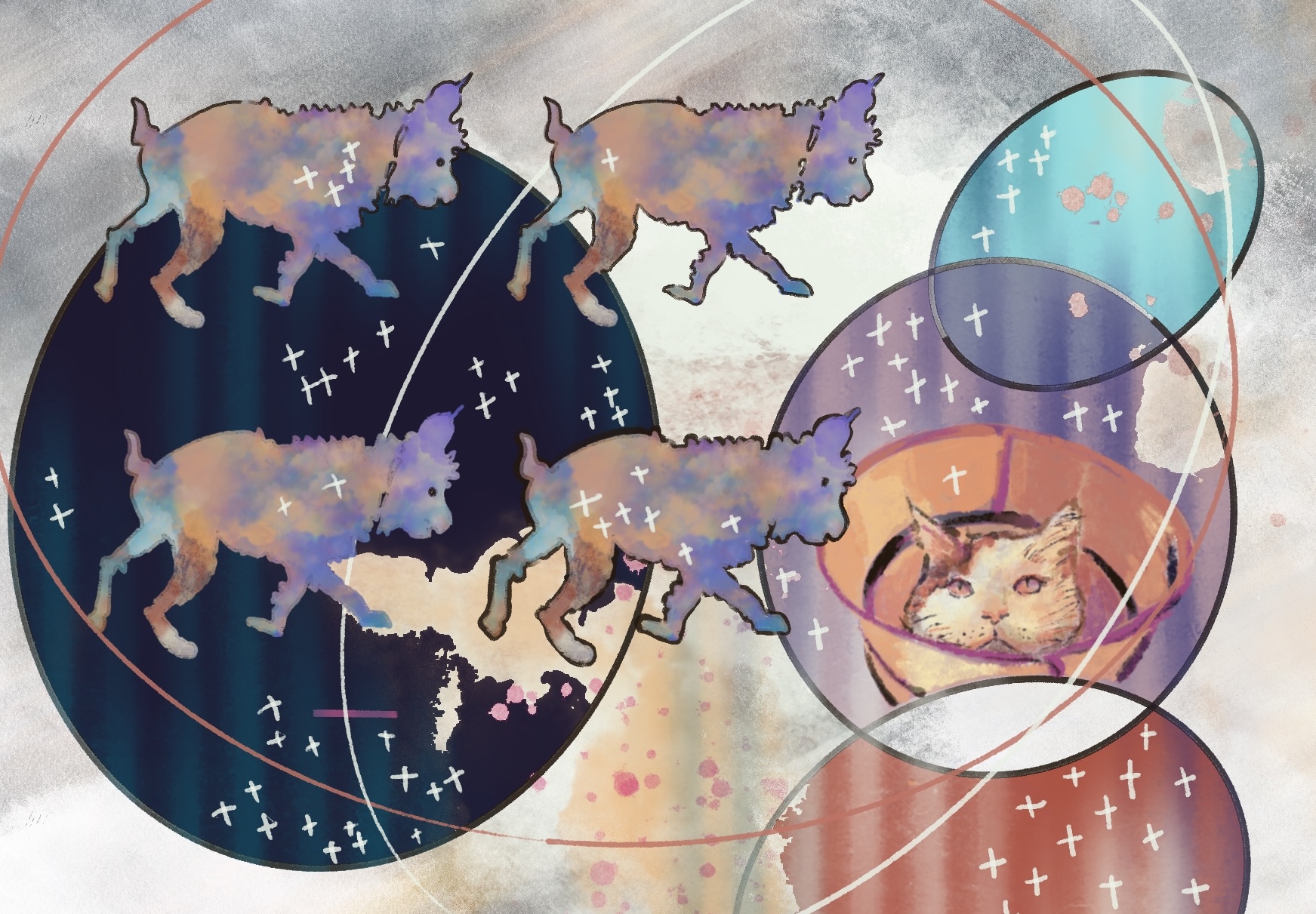 iPad Drawing - Rex's World