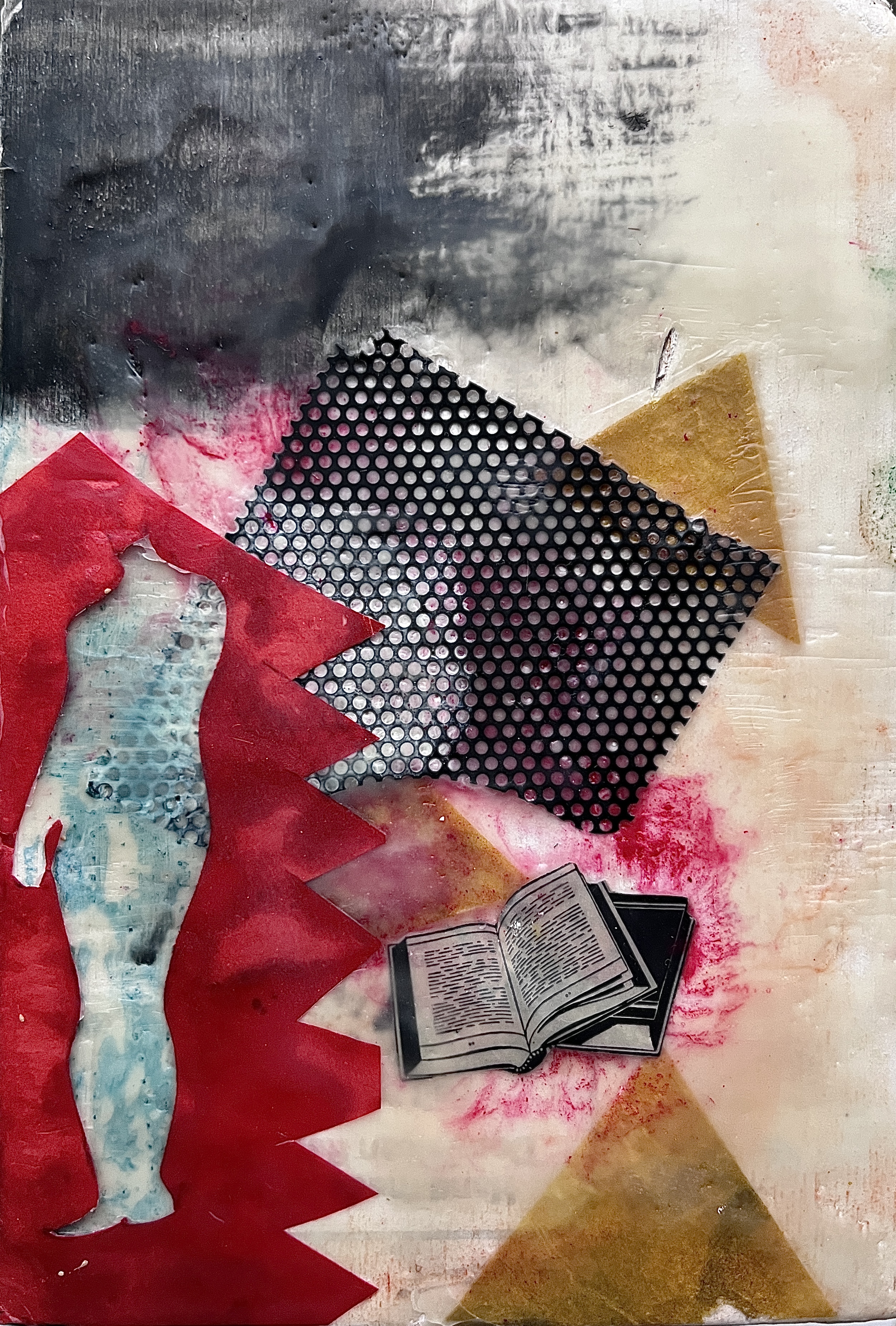 Encaustic painting - Brainless Years