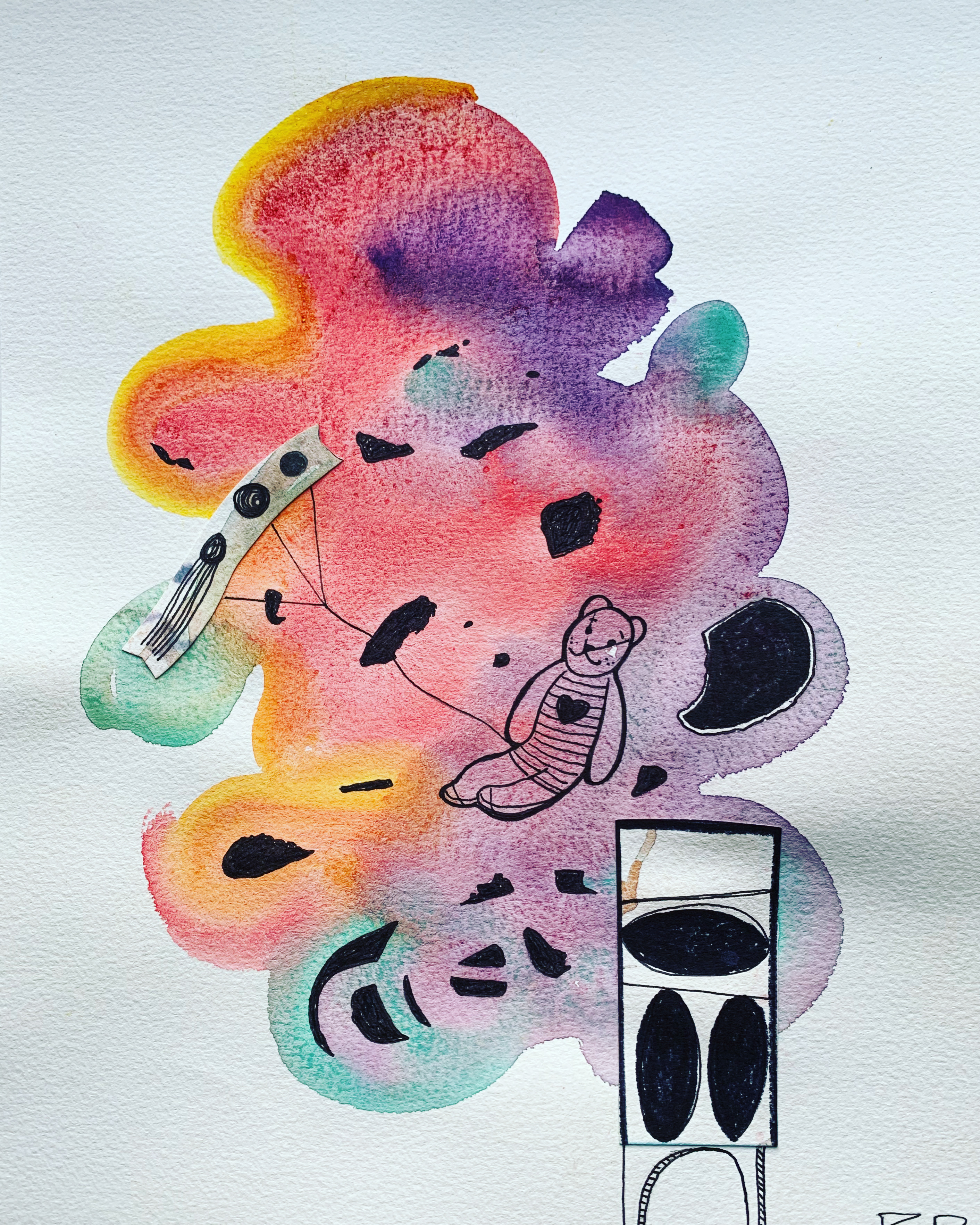 Drawing - Melancholy in Colors