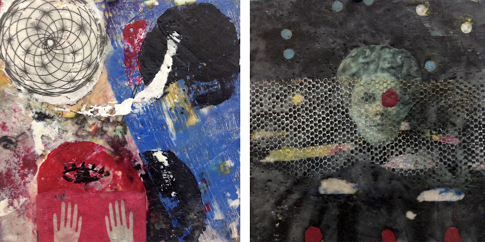 Encaustic-Veiled Vision