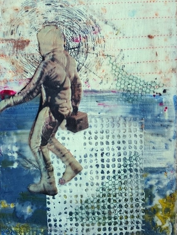 Encaustic Painting - Horizon in Sight