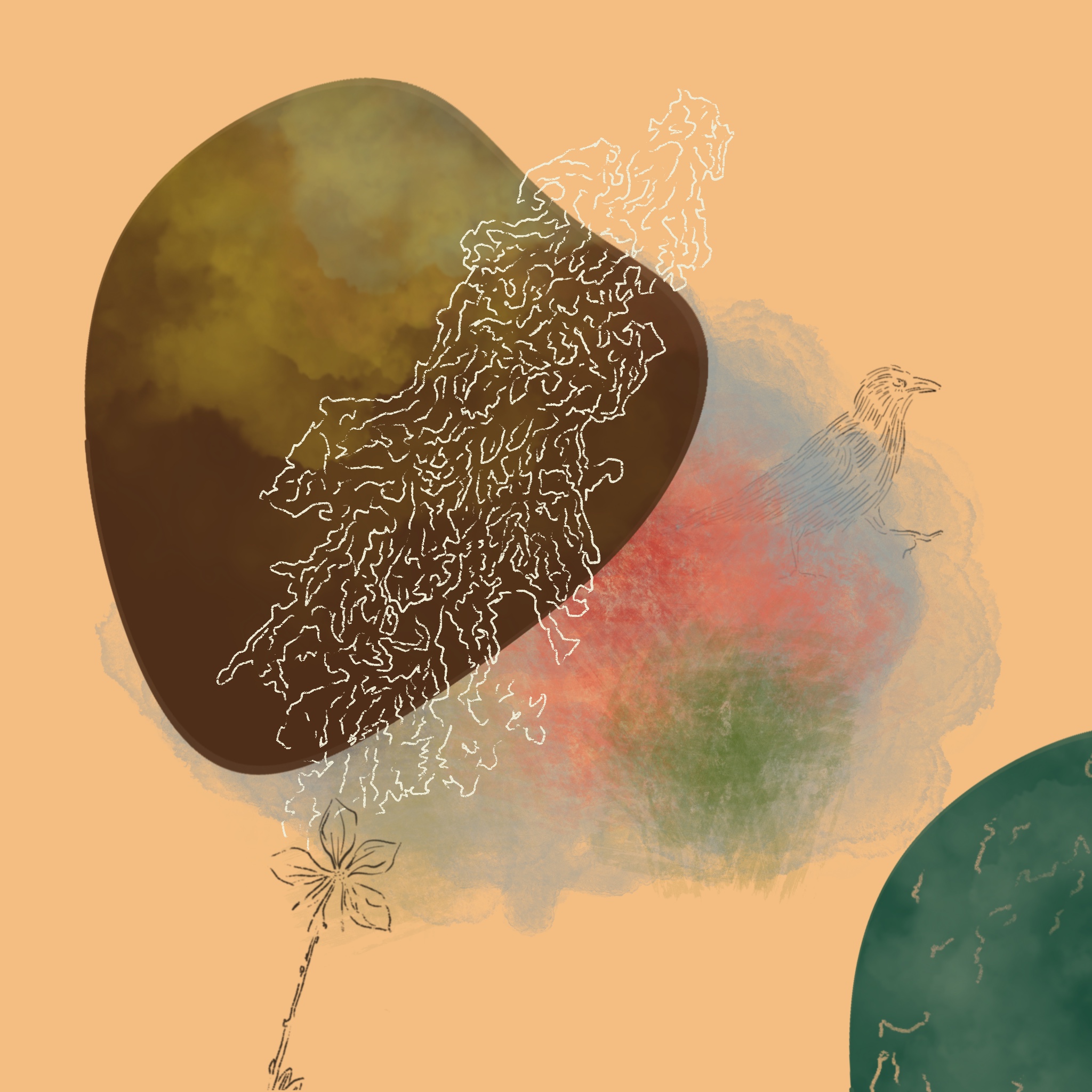 iPad Drawing - Zen Worm