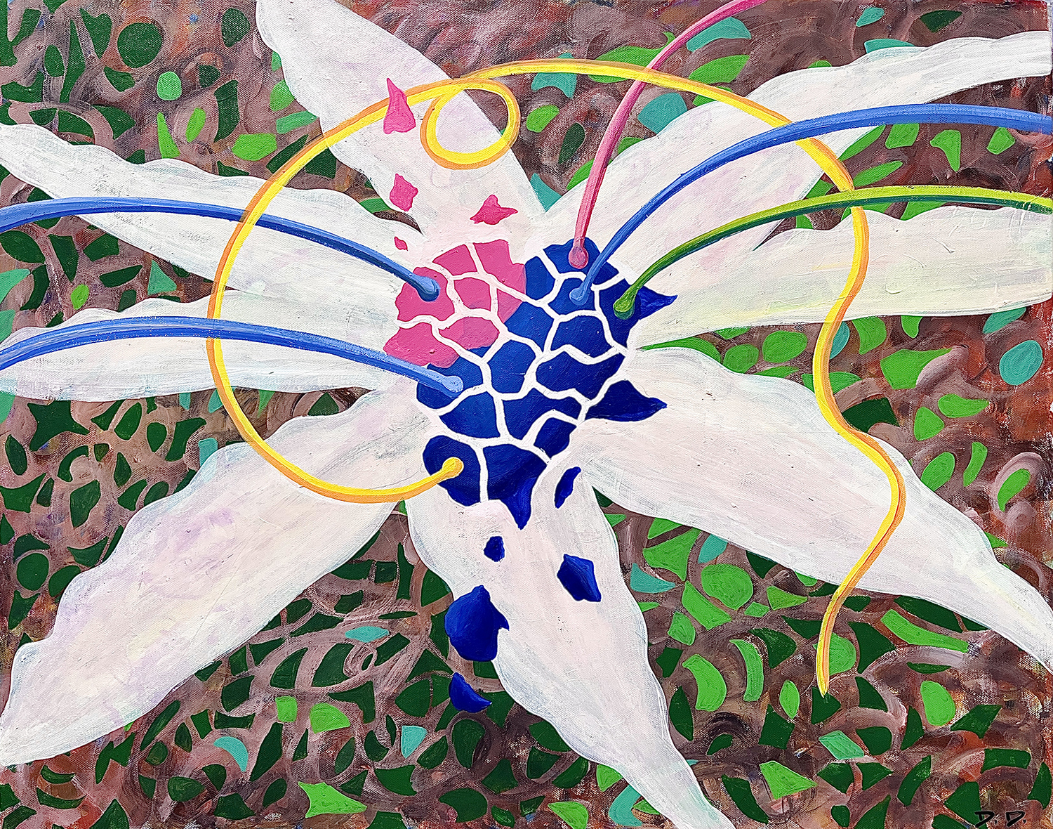 Acrylic Painting by Dandan Luo, named Toxic Radiance